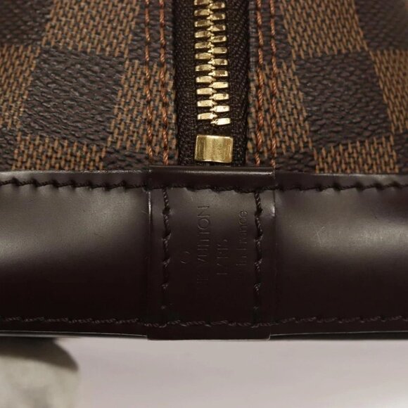 LOUIS VUITTON Damier Ebene Alma Hand Bag N51131 LV Auth 135641 - Picture 10 of 16